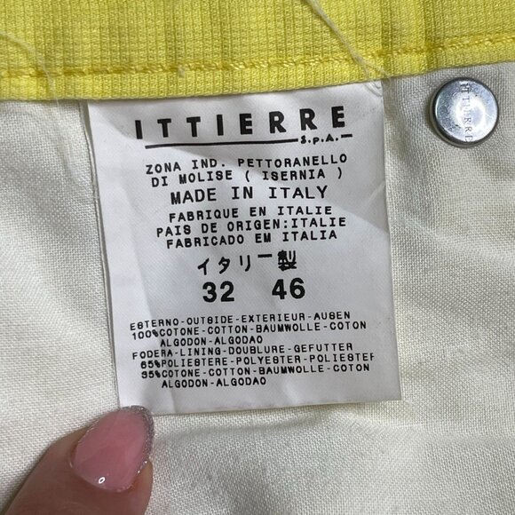 VERSACE Women's Yellow 100% Cotton High Rise Full Length Jeans Size 32/46 - Picture 7 of 16